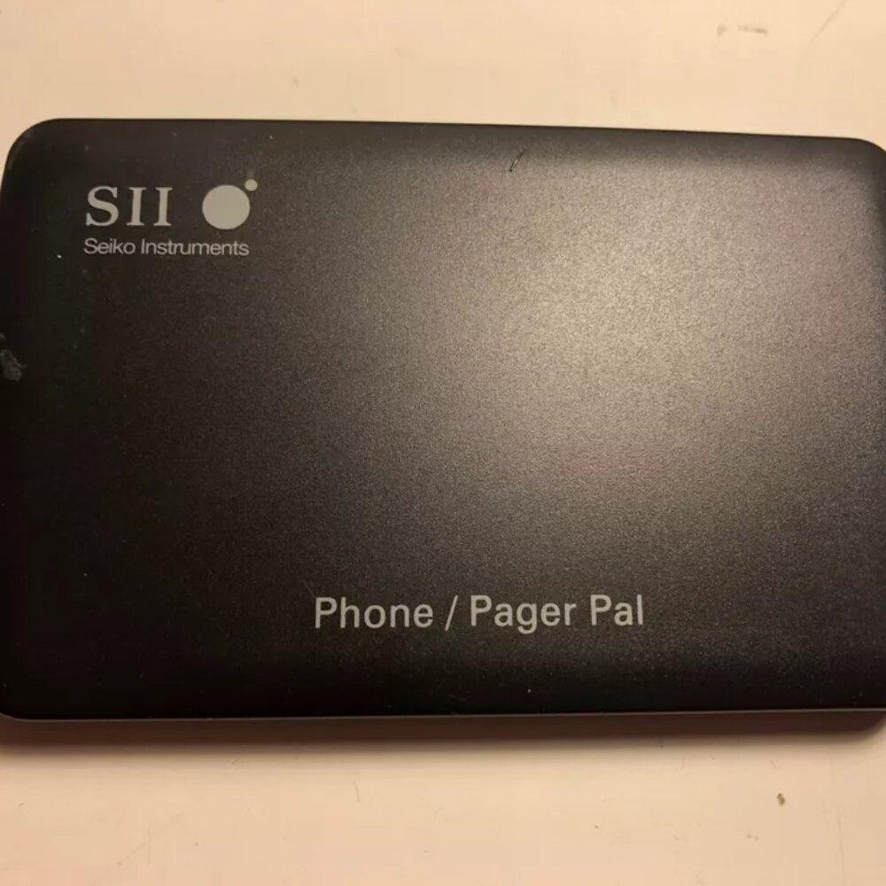 SEIKO INSTRUMENTS SII PHONE / PAGER PAL (Preowned, Working) w/ Flip Down Backing